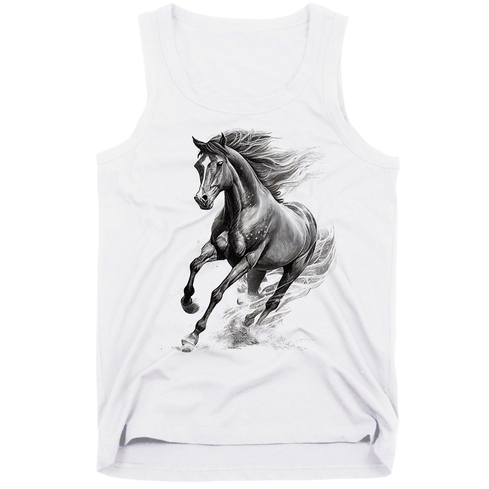 Beautiful Horse Graphic funny Horse Lover Tank Top