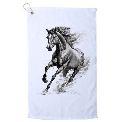 Beautiful Horse Graphic funny Horse Lover Golf Towel