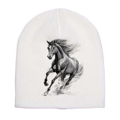 Beautiful Horse Graphic funny Horse Lover Short Acrylic Beanie