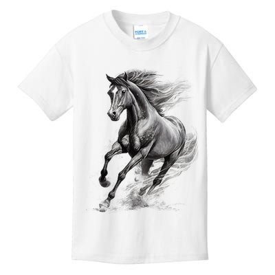 Beautiful Horse Graphic funny Horse Lover Kids T-Shirt