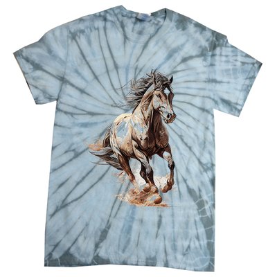 Beautiful Horse Graphic Horse Tie-Dye T-Shirt