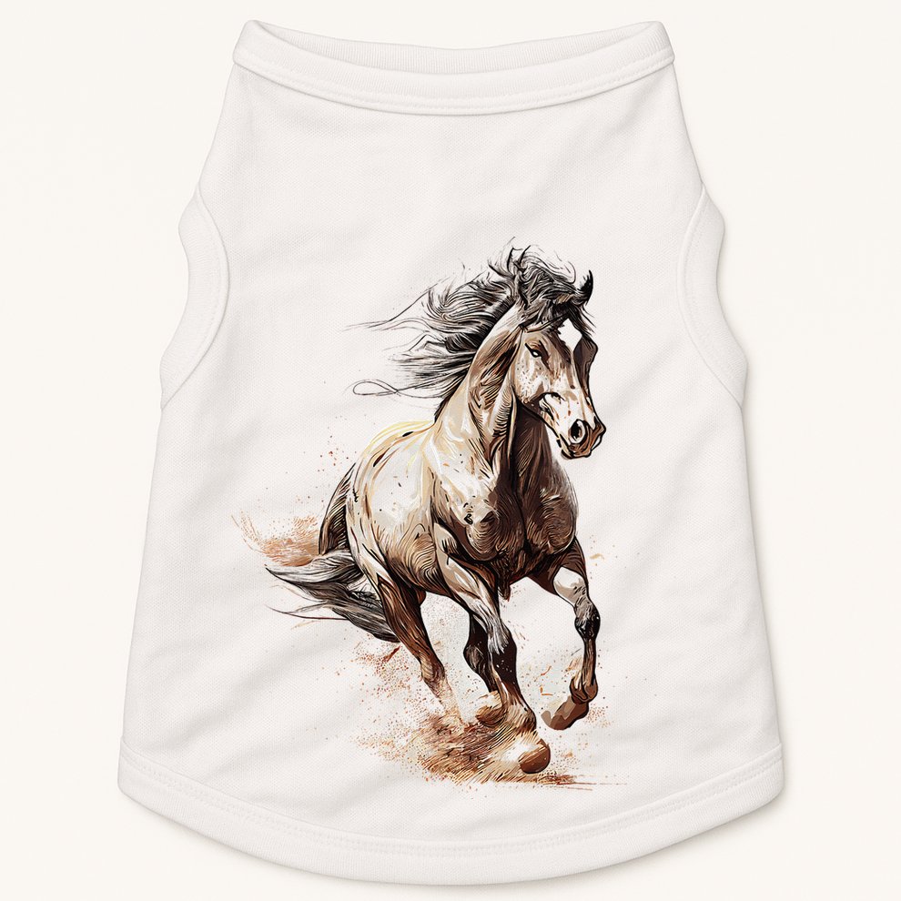 Beautiful Horse Graphic Horse Doggie Tank