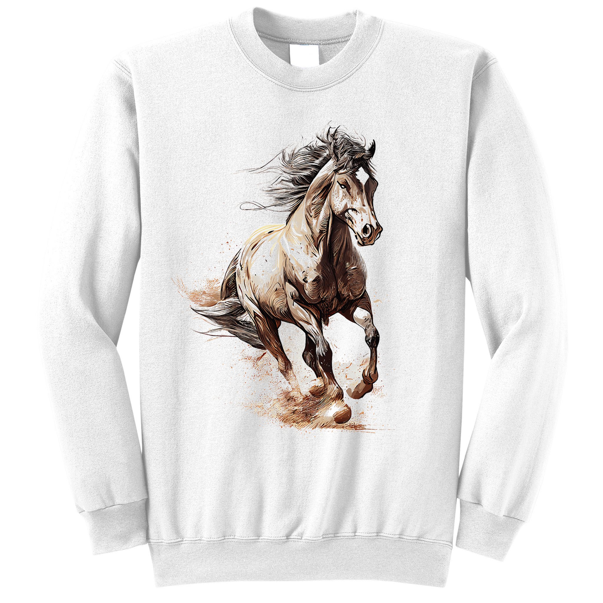 Beautiful Horse Graphic Horse Sweatshirt