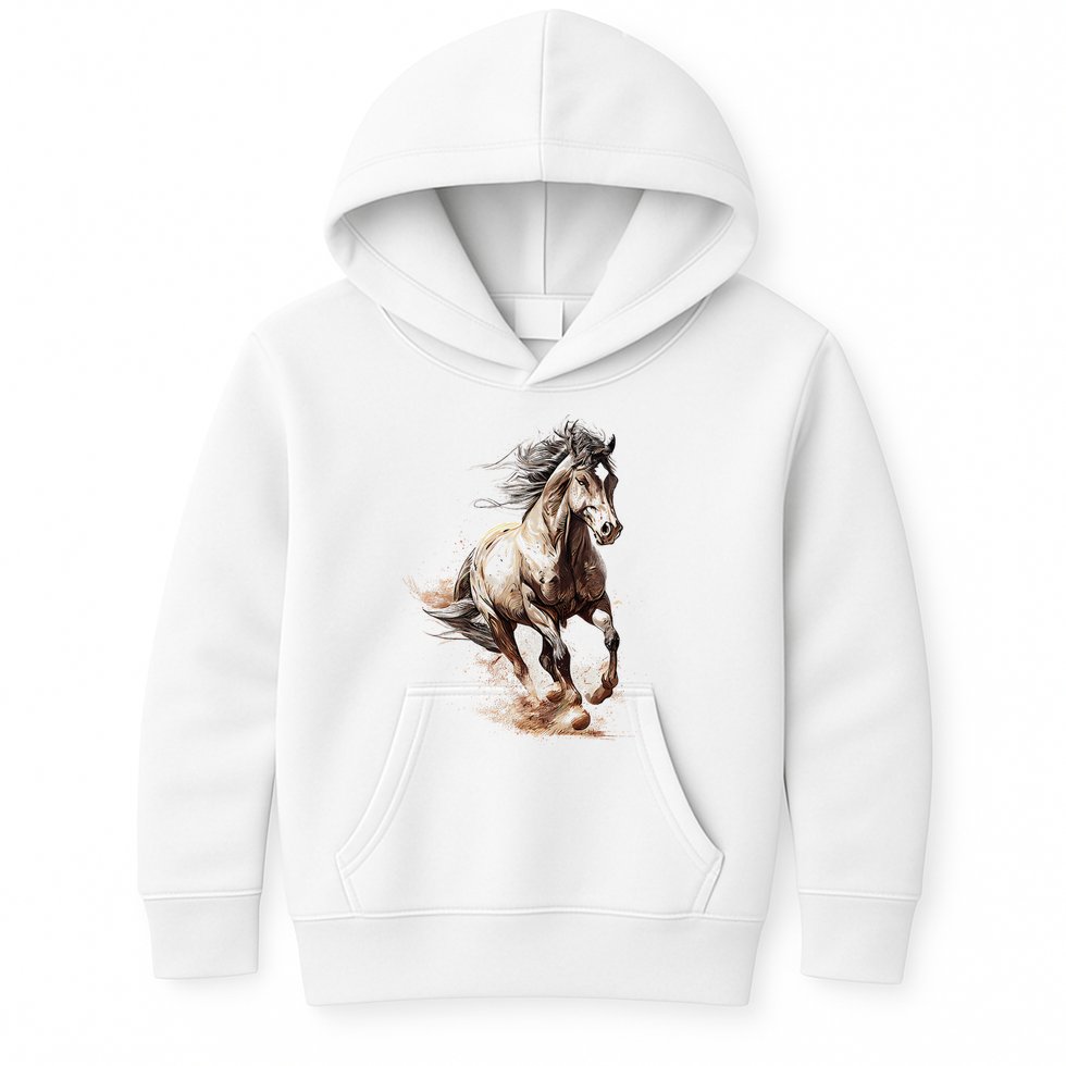 Beautiful Horse Graphic Horse Kids Hoodie
