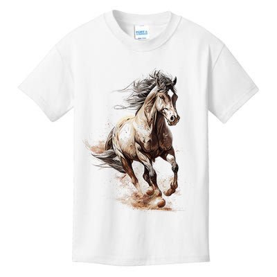 Beautiful Horse Graphic Horse Kids T-Shirt