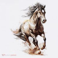 Beautiful Horse Graphic Horse funny animal T-Shirt