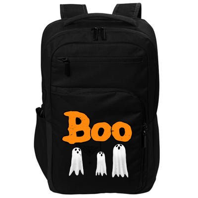 Boo Hanging Ghost Cute Funny Halloween Party Impact Tech Backpack