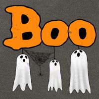 Boo Hanging Ghost Cute Funny Halloween Party Cotton Canvas Backpack