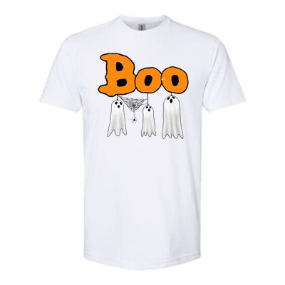 Boo Hanging Ghost Cute Funny Halloween Party Softstyle® CVC T-Shirt