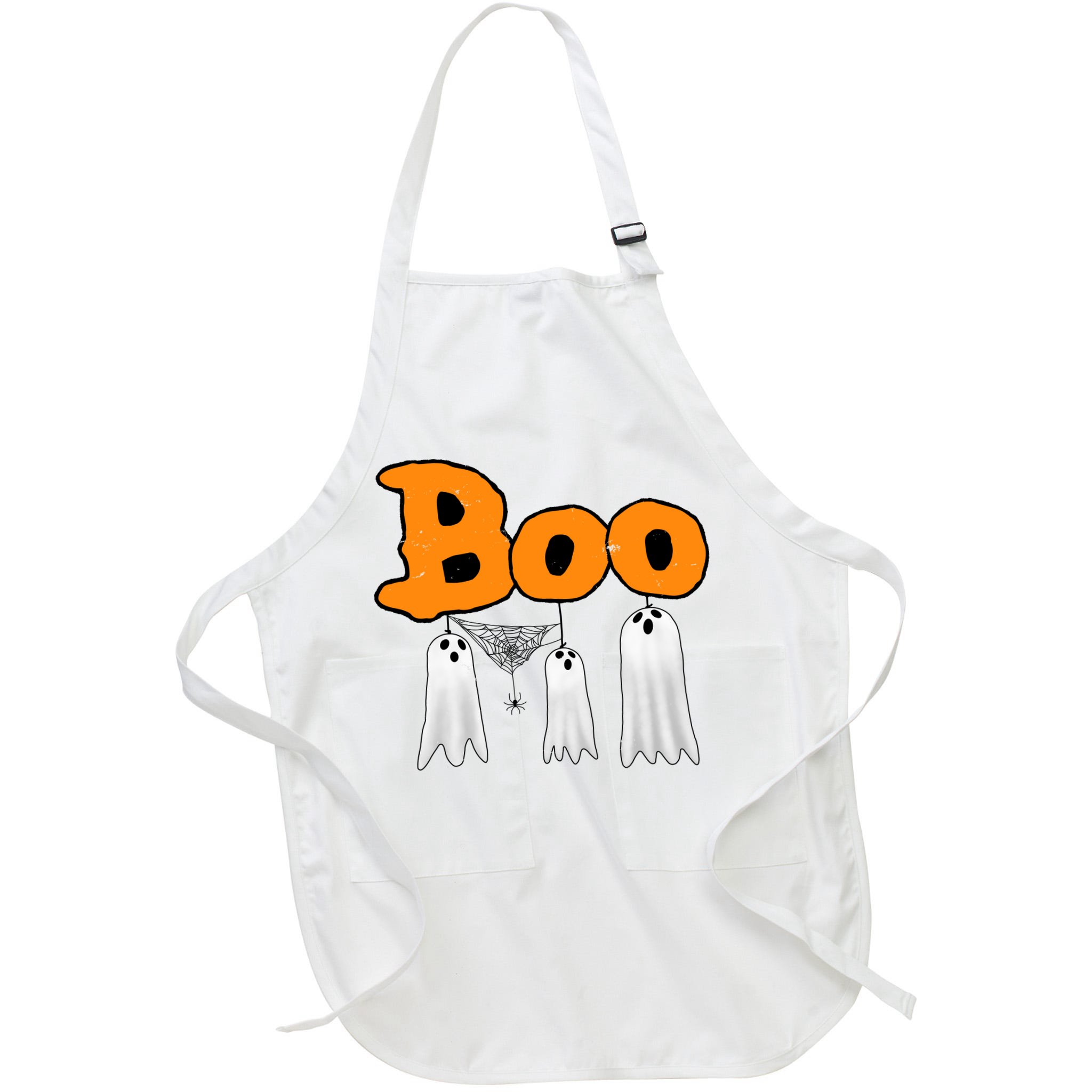 Boo Hanging Ghost Cute Funny Halloween Party Apron