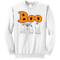 Boo Hanging Ghost Cute Funny Halloween Party Sweatshirt