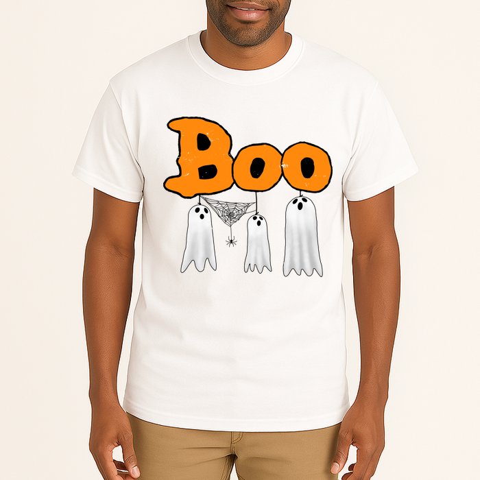 Boo Hanging Ghost Cute Funny Halloween Party Tall T-Shirt