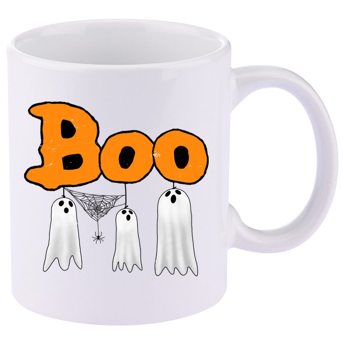 Boo Hanging Ghost Cute Funny Halloween Party 11oz C Handle Ceramic Mug