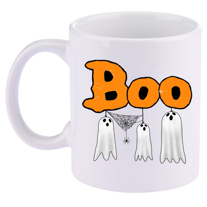 Boo Hanging Ghost Cute Funny Halloween Party 11oz C Handle Ceramic Mug