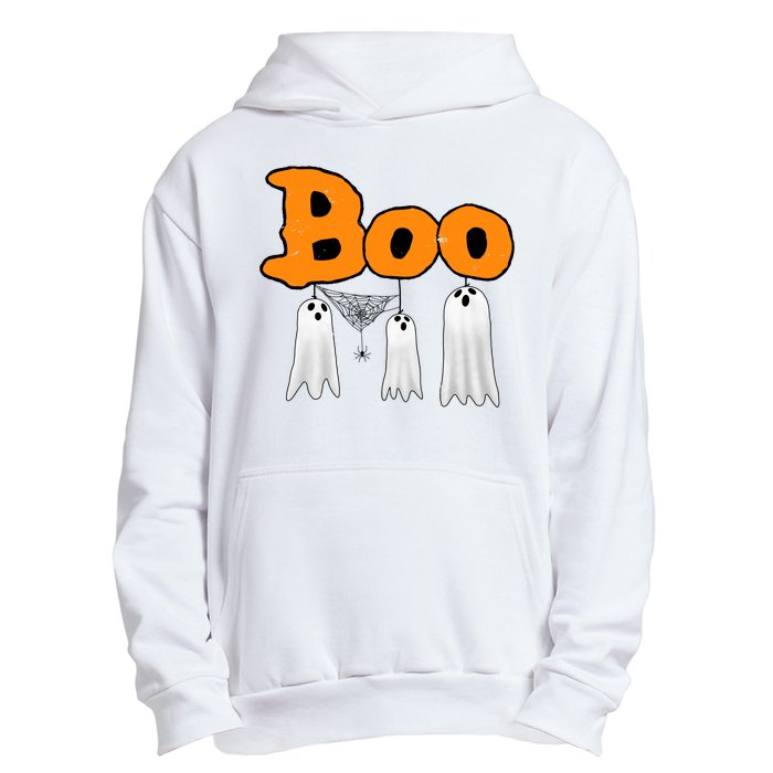 Boo Hanging Ghost Cute Funny Halloween Party Urban Pullover Hoodie