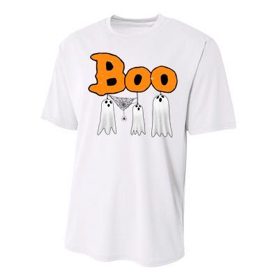 Boo Hanging Ghost Cute Funny Halloween Party Performance Sprint T-Shirt