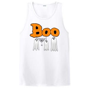 Boo Hanging Ghost Cute Funny Halloween Party PosiCharge Competitor Tank