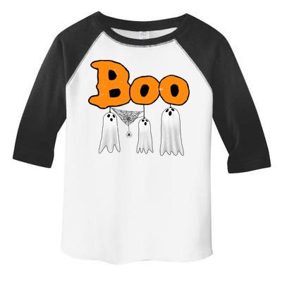 Boo Hanging Ghost Cute Funny Halloween Party Toddler Fine Jersey T-Shirt