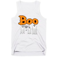 Boo Hanging Ghost Cute Funny Halloween Party Tank Top