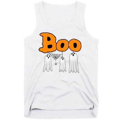 Boo Hanging Ghost Cute Funny Halloween Party Tank Top