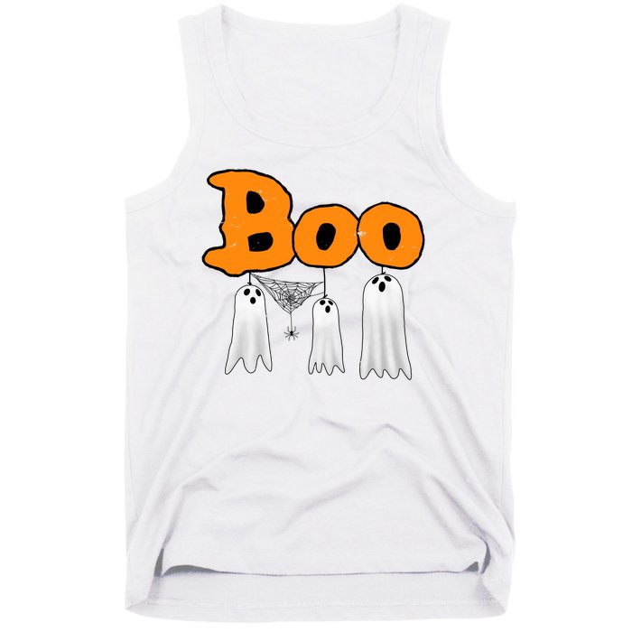 Boo Hanging Ghost Cute Funny Halloween Party Tank Top