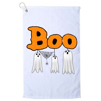 Boo Hanging Ghost Cute Funny Halloween Party Golf Towel