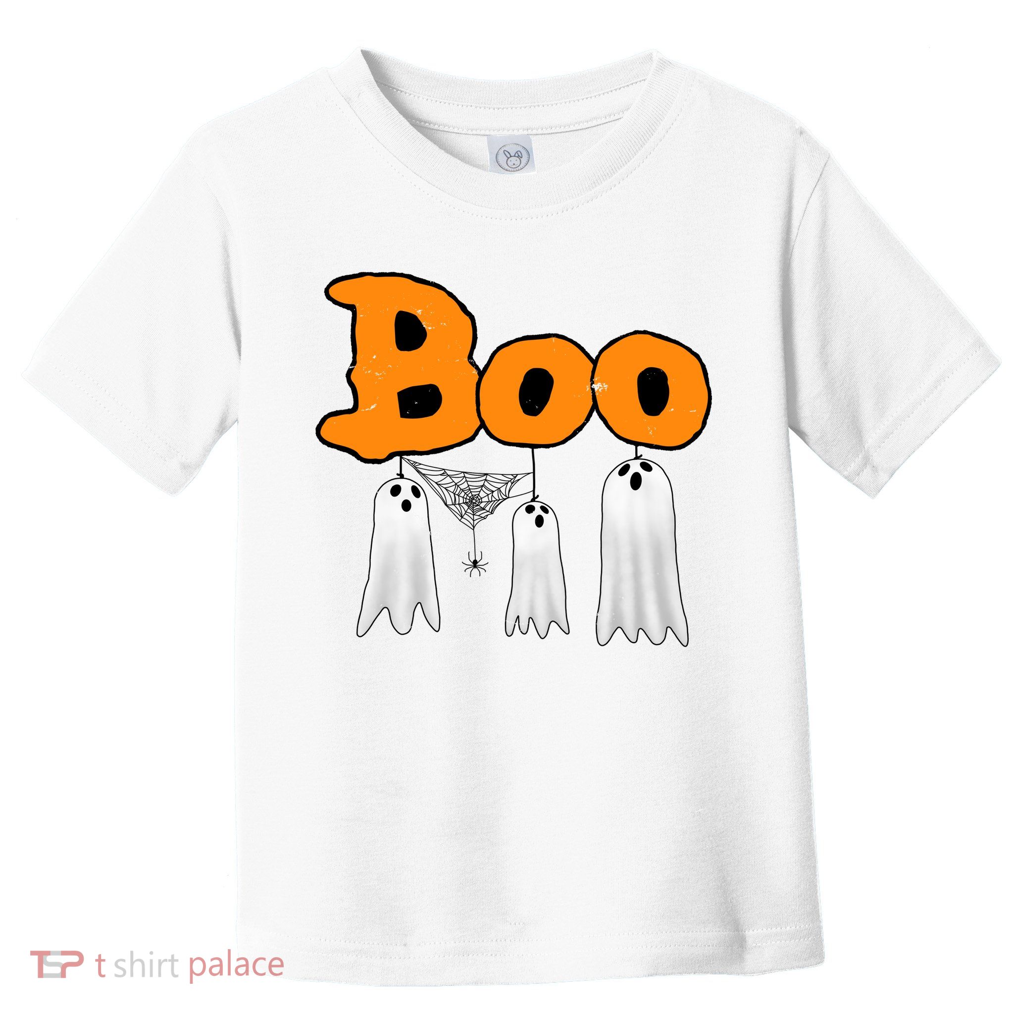 Boo Hanging Ghost Cute Funny Halloween Party Toddler T-Shirt