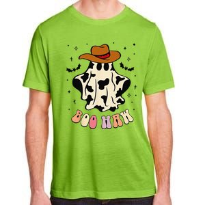 Boo Haw Ghost Western Cowboy Cowgirl Funny Halloween Spooky Adult ChromaSoft Performance T-Shirt