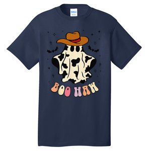 Boo Haw Ghost Western Cowboy Cowgirl Funny Halloween Spooky Tall T-Shirt