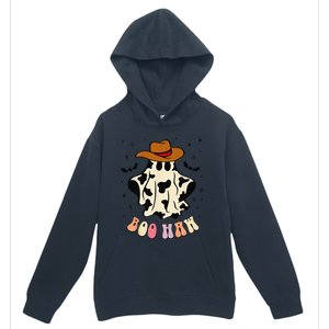 Boo Haw Ghost Western Cowboy Cowgirl Funny Halloween Spooky Urban Pullover Hoodie