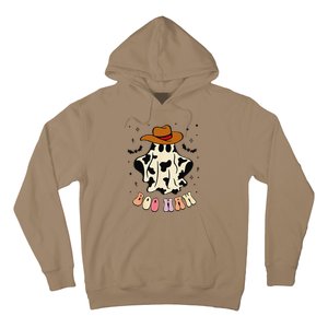 Boo Haw Ghost Western Cowboy Cowgirl Funny Halloween Spooky Hoodie