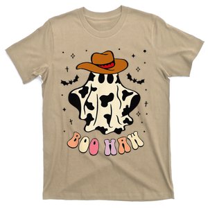 Boo Haw Ghost Western Cowboy Cowgirl Funny Halloween Spooky T-Shirt