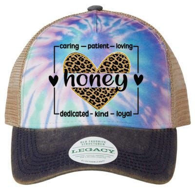 Best Honey Grandmother Honey Grandma Appreciation Legacy Tie Dye Trucker Hat