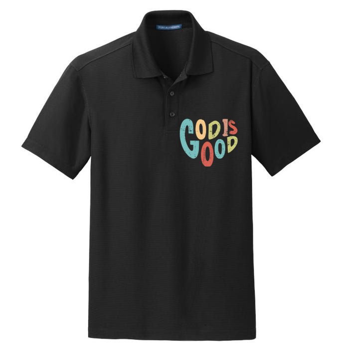 Bible Heart God Is Good Jesus Christian Prayer Preacher Dry Zone Grid Polo