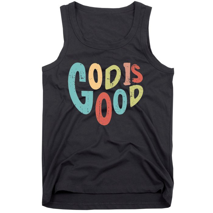 Bible Heart God Is Good Jesus Christian Prayer Preacher Tank Top