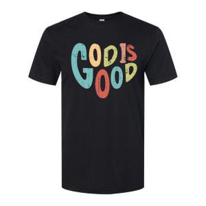 Bible Heart God Is Good Jesus Christian Prayer Preacher Softstyle CVC T-Shirt