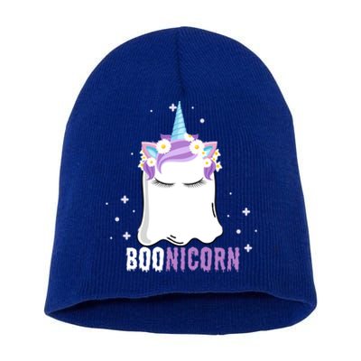 Boonicorn Halloween Ghost Unicorn Birthday Gift Short Acrylic Beanie