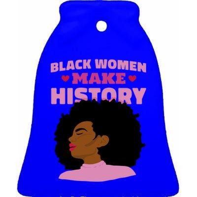 Black History Gift Ceramic Bell Ornament