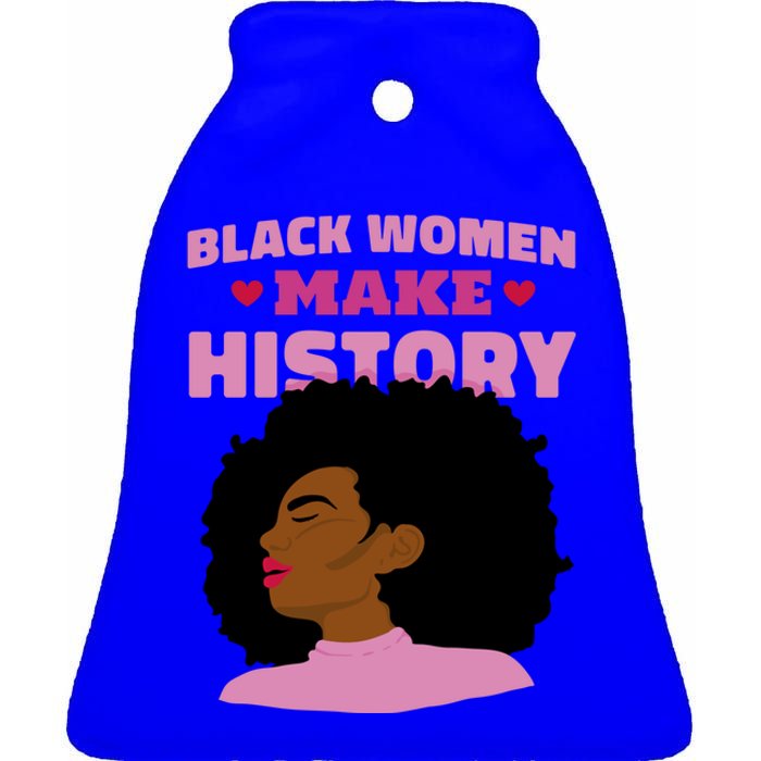 Black History Gift Ceramic Bell Ornament