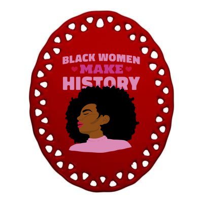 Black History Gift Ceramic Oval Ornament