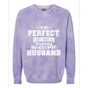 Best Husband Gift For Wife Valentine's Day Cool Gift Colorblast Crewneck Sweatshirt