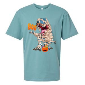 Boo Halloween Ghost Skeleton Dinosaur TRex Great Gift Sueded Cloud Jersey T-Shirt