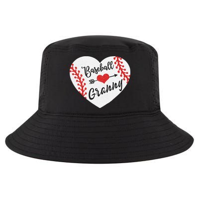 Baseball Heart Granny Grandma Mother's Day Gift Cool Comfort Performance Bucket Hat