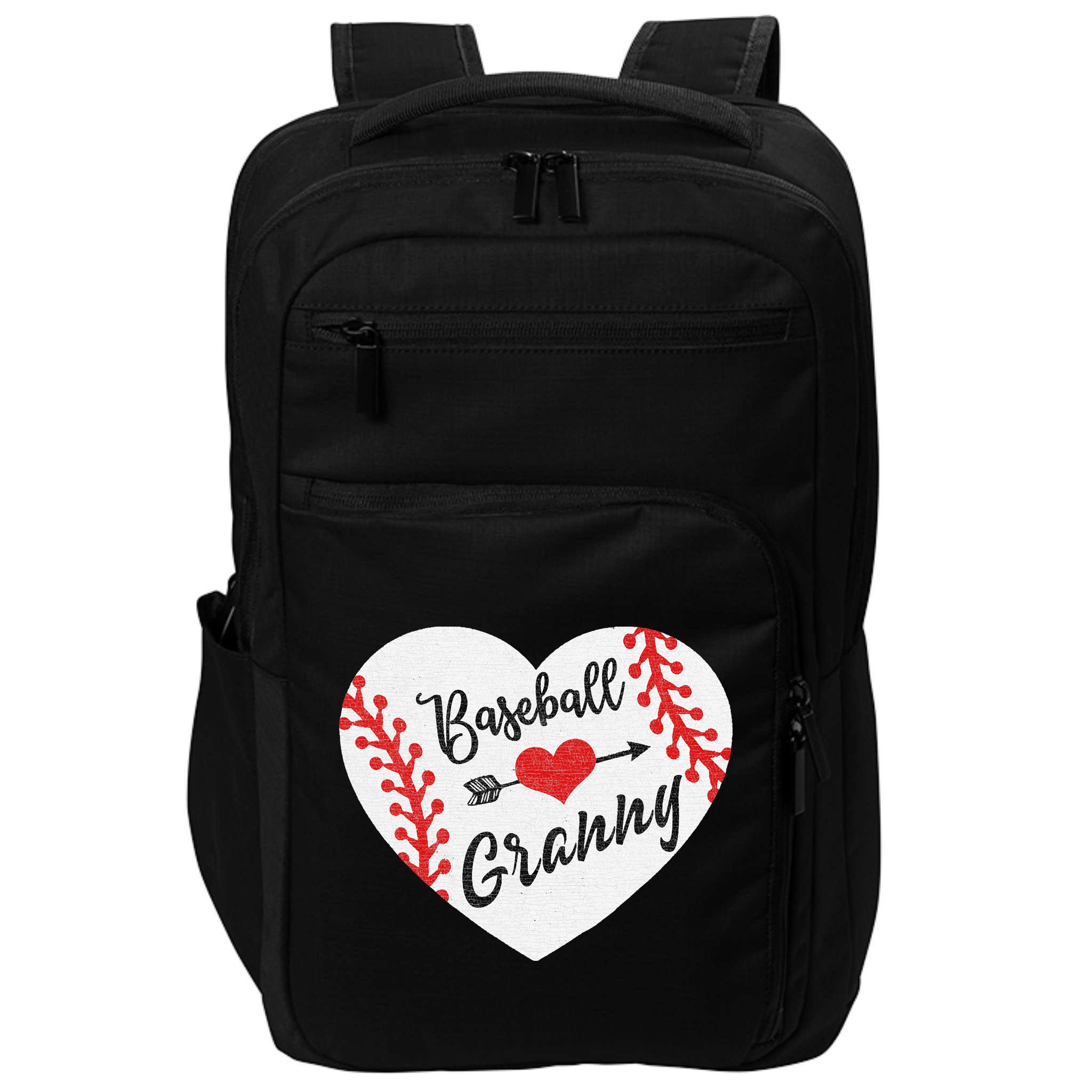 Baseball Heart Granny Grandma Mother's Day Gift Impact Tech Backpack