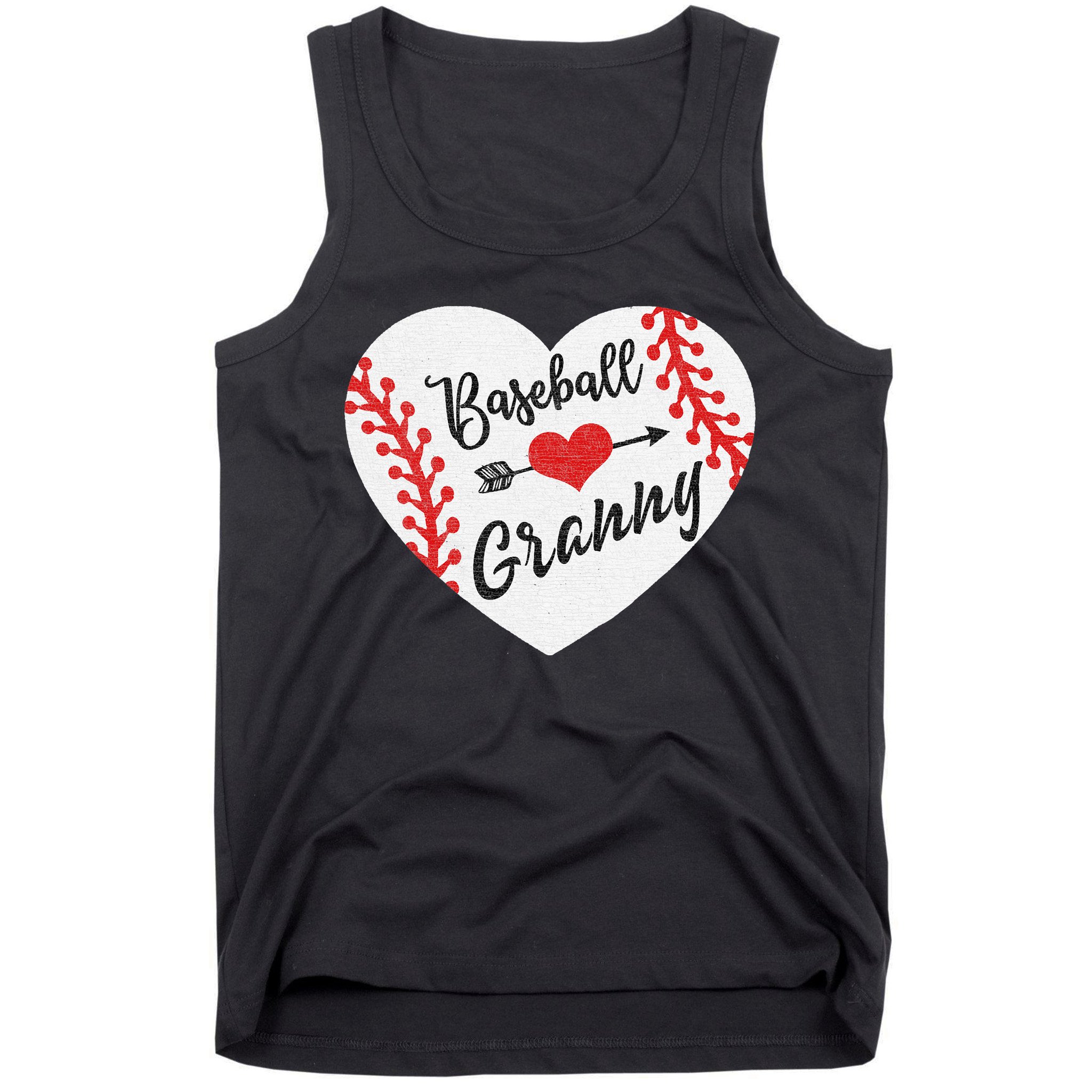 Baseball Heart Granny Grandma Mother's Day Gift Tank Top