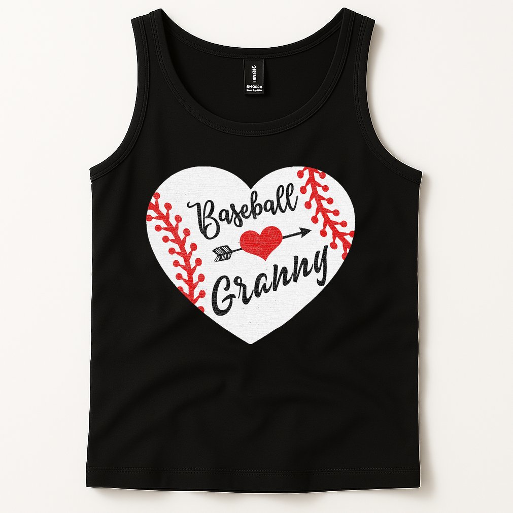 Baseball Heart Granny Grandma Mother's Day Gift Tank Top