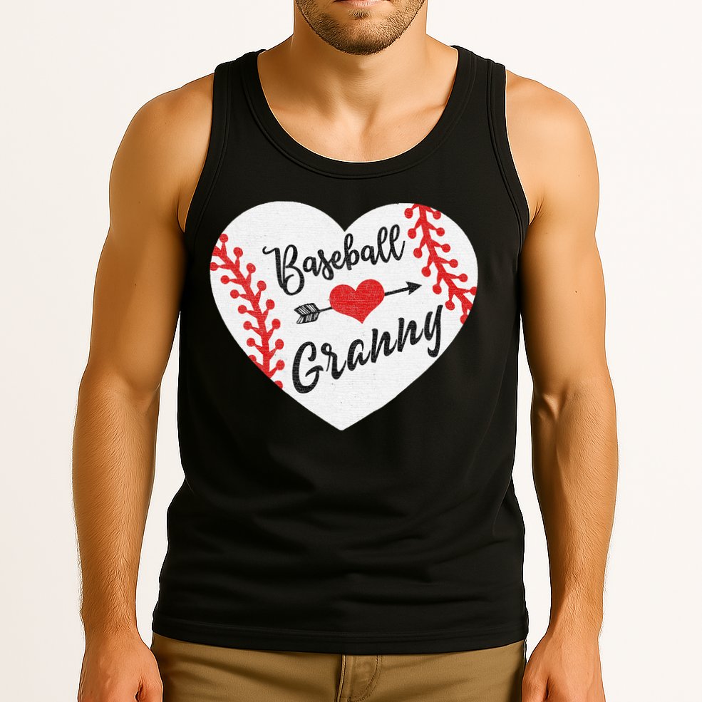 Baseball Heart Granny Grandma Mother's Day Gift Tank Top