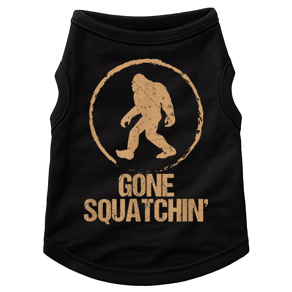 Bigfoot Hunter Gone Squatching Sasquatch Doggie Tank