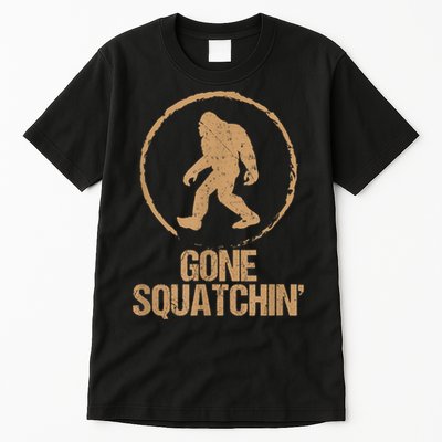 Bigfoot Hunter Gone Squatching Sasquatch Tall T-Shirt