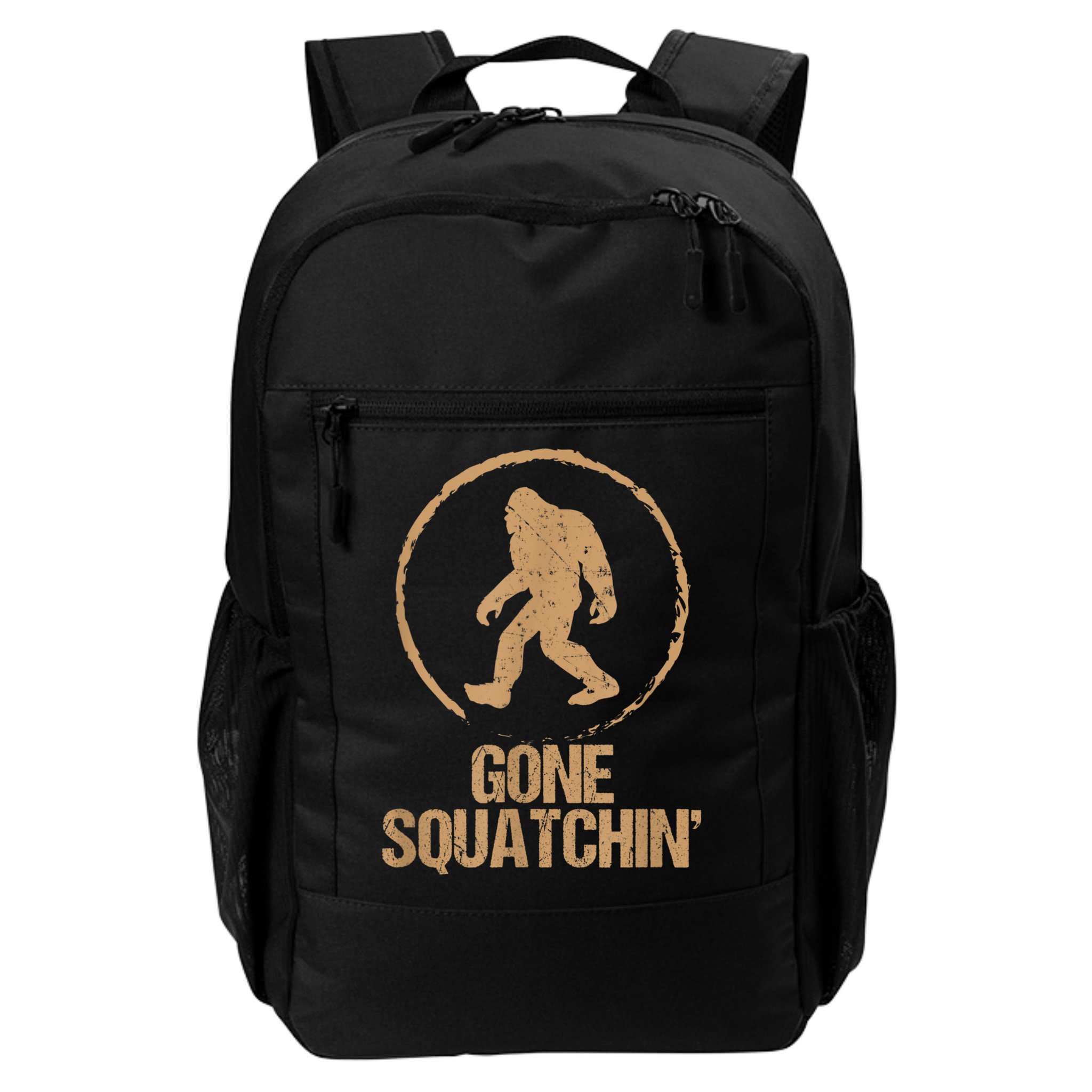 Bigfoot Hunter Gone Squatching Sasquatch Backpack